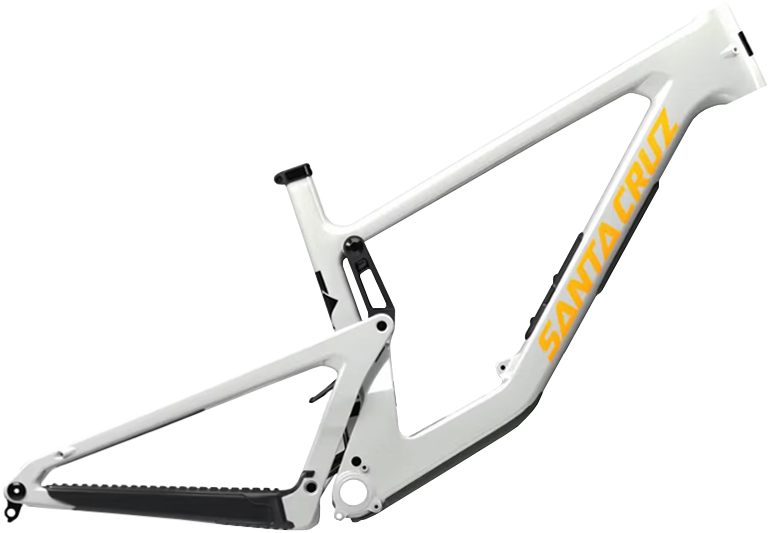 2024 Santa Cruz Bronson 4.1 frame in gloss chalk white